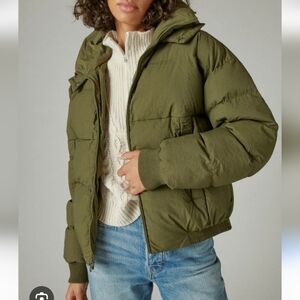 Lucky Brand | Green Olives Perfect Puffer Jacket Small